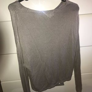 Grey skeleton sweater